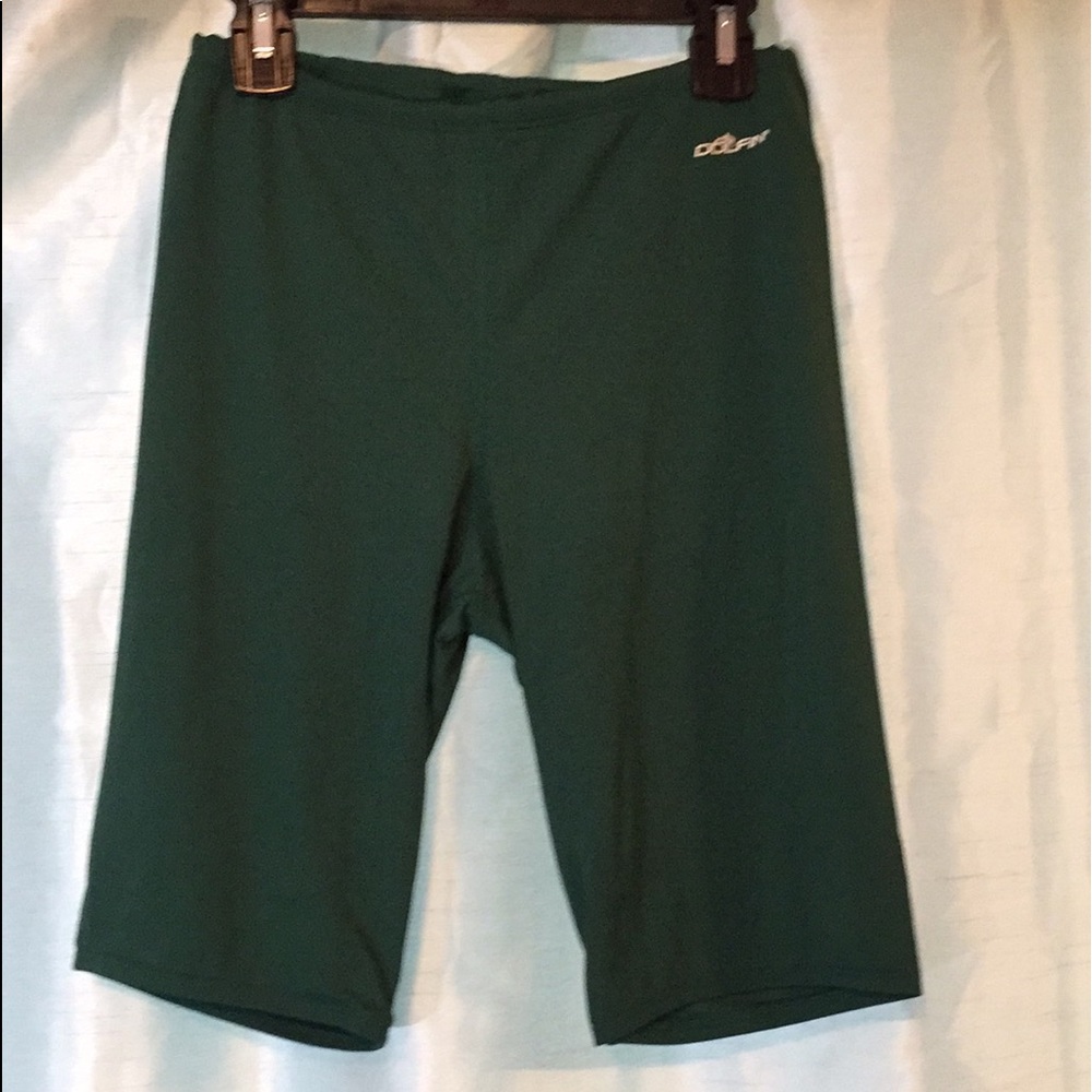 Mens jammer solid green, chlorine-resistant suit - Picture 3 of 9